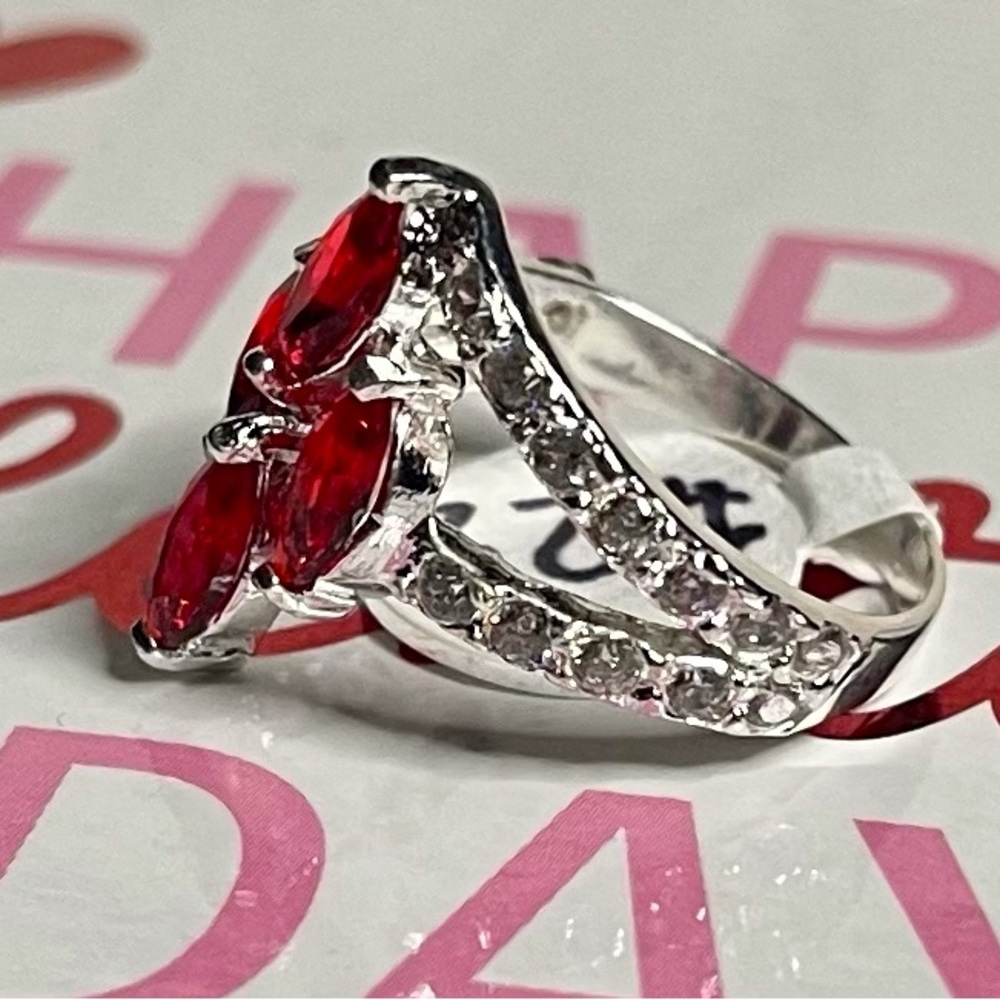 Red Ruby .925 Ring - image 3